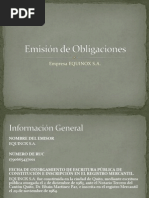 Emisión de Obligaciones