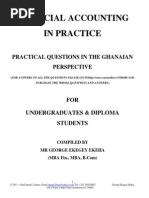 Financial Accounting in Practice - Practical Questions in The Ghanaian Perspective