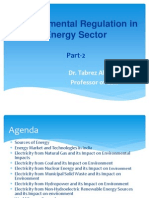 Part-2 Lecture Environmental Regulation in Energy Sector