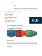 Types of Shipping Containers