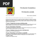 Pasos Nivelacion Geometrica