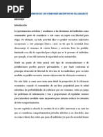 Análisis Económico de Los Comportamientos No Saludables