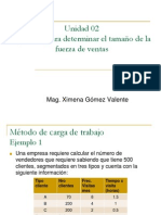 Ejercicios para Calcular El Tamaño de La Fuerza de Ventas