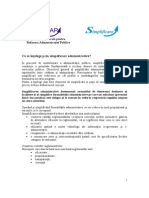 Conceptul de Simplificare Administrativa