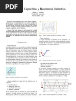 Reactancia Capacitiva y Reactancia Inductiva.