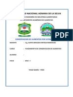 Conservacion de Alimentos Por Ultrasonidos