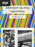 Edukasyon NG Ating Mga Ninuno