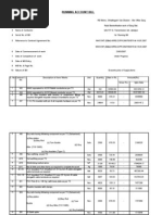 Running Account Bill