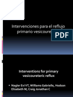 Intervenciones para El Reflujo Primario Vesicoureteral