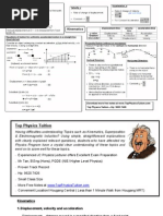 Kinematics Summary