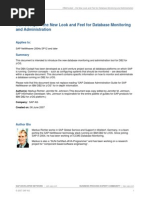 Database Administration Cockpit: The New Look and Feel For Database Monitoring and Administration
