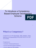 To Introduce A Competency Based Employee Development Scheme