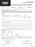 DTOP-DIS-260 Certificacion Medica para Certificado de Licencia de Conducir Rev. 14 Junio 2010