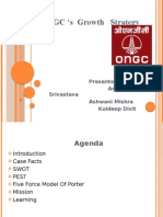 ONGC S Growth Strategy: Presented By-Amit Kumar Srivastava Ashwani Mishra Kuldeep Dixit