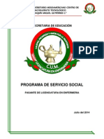 Carpeta de Servicio Social Licenciatura