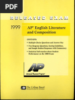 1999 AP English Literature Practice Test