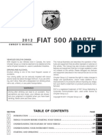 2012 FIAT 500 Abarth Owners Manual