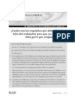 Informe Laboral Falta Grave