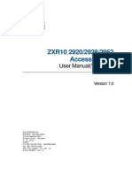 Access Switch User Manual (Volume I) v1.0