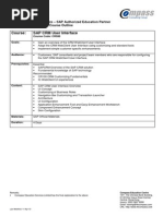 Course: SAP CRM User Interface