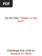 Go For That: "Gleam in The Eye!"