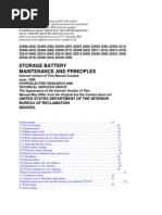 Storage Battery Maintenance and Principles: United States Department of The Interior Bureau of Reclamation Denver