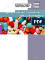 Aplicacion de La Cristalizacion en La Industria Farmaceutica