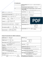 Sample Formula Sheet for CIMA Certification: = R - (R - β * (R - R