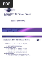 Eclipse BIRT 4.3 Release Review