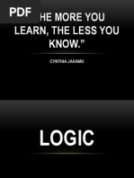 "The More You Learn, The Less You KNOW.": Cynthia Jakamu