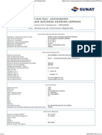 Datos de Ficha RUC - CIR (Constancia de Información Registrada)