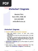 Statechart Diagrams: Massimo Felici Room 1402, JCMB, KB 0131 650 5899 Mfelici@inf - Ed.ac - Uk