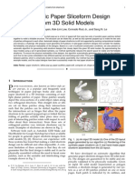 Automatic Paper Sliceform Design For 3D Models