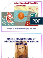 Lesson 1 - Introduction To Psychiatric Mental Health