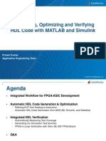 Generating Optimizing and Verifying HDL Code With Matlab and Simulink