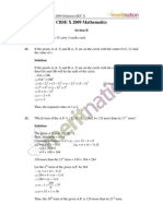 CBSE X 2009 Mathematics: Section B