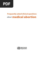 Medical Abortion: Frequently Asked Clinical Questions