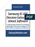 Samsung SC 02C Docomo Galaxy S2 Unlock Instructions