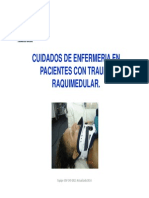 Clase N° 5 CUIDADOS DE ENFERMERIA EN PACIENTES CON TRAUMA RAQUIMEDULAR