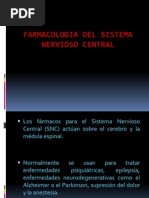 Farmacologia Del Sistema Nervioso Central