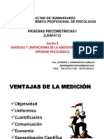 Sesion 2 Ventajas - Informe Psicológico