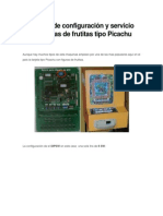 Manuales de Configuración y Servicio de Maquinas de Frutitas Tipo Picachu