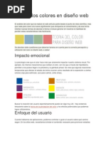 Uso de Los Colores en Diseño Web