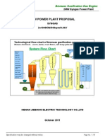 2mw Biomass Gasification Gas Power Plant Proposal