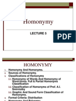 Pr5 Homonymy