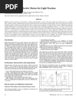 Electric Vehicle For Traction Motors