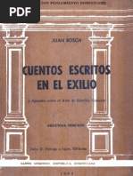 Juan Bosch - Cuentos Escritos en El Exilio