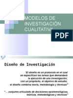 Modelos de Investigación Cualitativa