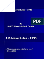 AP Leave Rules 1933