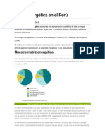 Matriz Energética en El Perú